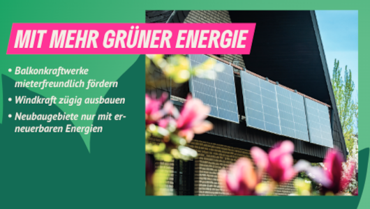 Mit mehr grüner Energie