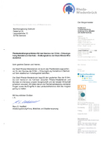 Dieser Text ging an die Bezirksregierung in Detmold. und wurde nicht im Ratssystem veröffentlicht